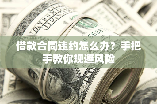 武汉借款合同违约怎么办？手把手教你规避风险