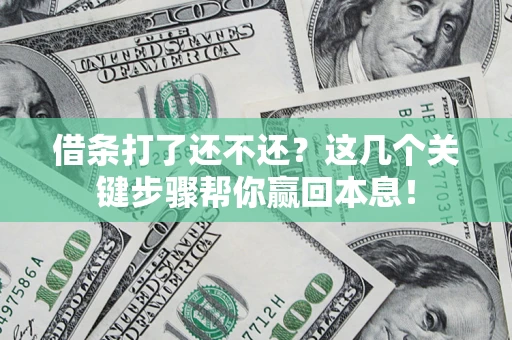 武汉借条打了还不还？这几个关键步骤帮你赢回本息！