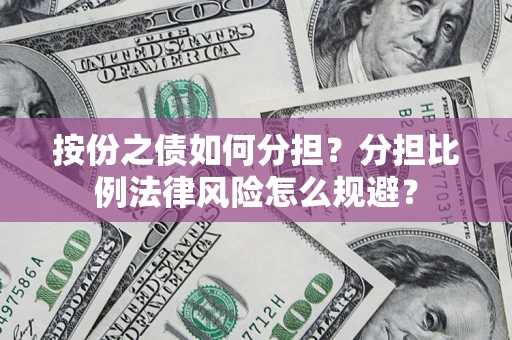 武汉按份之债如何分担？分担比例法律风险怎么规避？