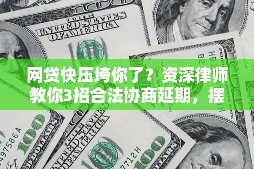 武汉网贷快压垮你了？资深律师教你3招合法协商延期，摆脱暴力催收！
