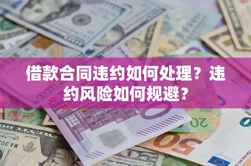 武汉借款合同违约如何处理？违约风险如何规避？